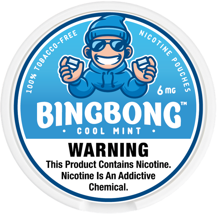 BINGBONG Nicotine Pouches Cool Mint 6mg 20pc / pack