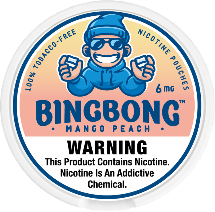 BINGBONG Nicotine Pouches Mango Peach 6mg 20pc / pack