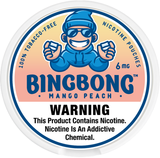 BINGBONG Nicotine Pouches Mango Peach 6mg 20pc / pack