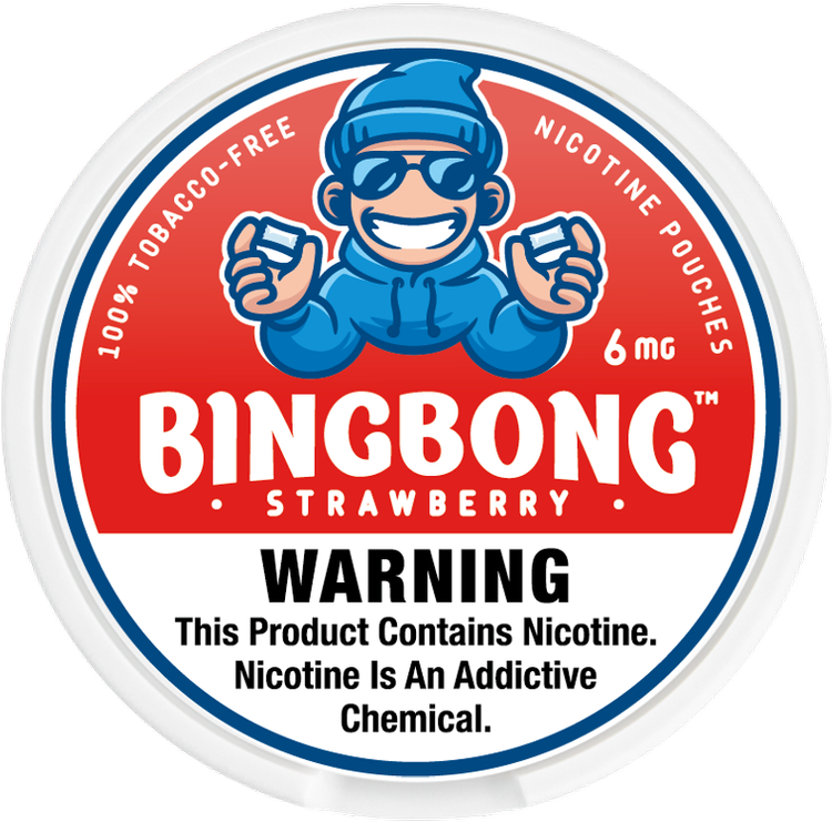 BINGBONG Nicotine Pouches Strawberry 6mg