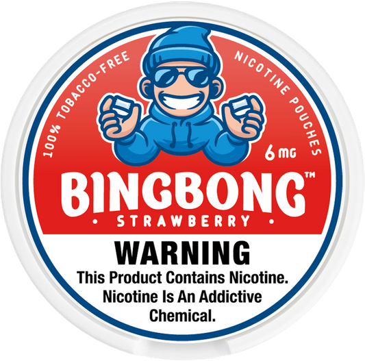 BINGBONG Nicotine Pouches Strawberry 6mg