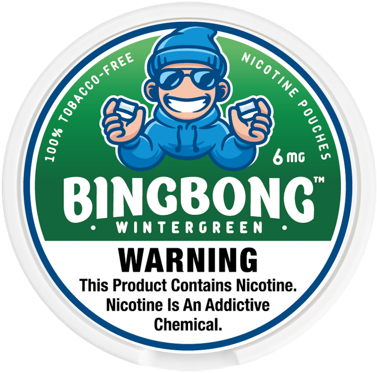 BINGBONG Nicotine Pouches Wintergreen 6mg