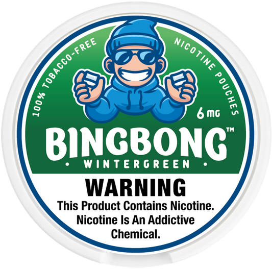 BINGBONG Nicotine Pouches Wintergreen 6mg